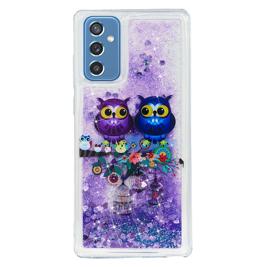 For Samsung Galaxy A34 5G Soft TPU Liquid Quicksand Phone Case Embossment Pattern Cellphone Cover