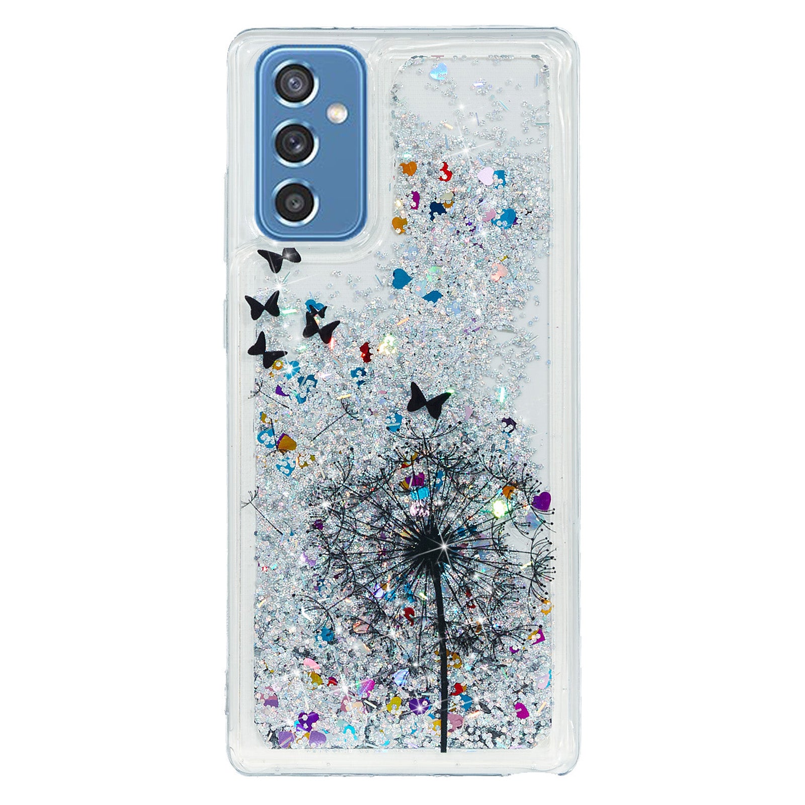 For Samsung Galaxy A34 5G Soft TPU Liquid Quicksand Phone Case Embossment Pattern Cellphone Cover