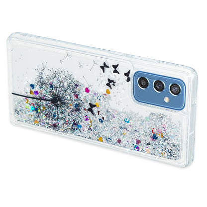 For Samsung Galaxy A34 5G Soft TPU Liquid Quicksand Phone Case Embossment Pattern Cellphone Cover