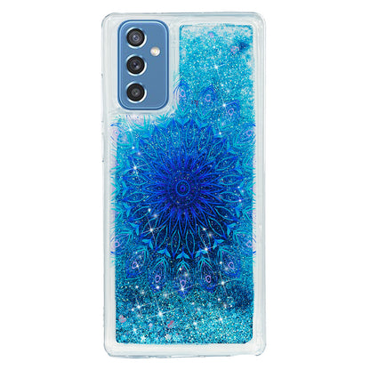 For Samsung Galaxy A34 5G Soft TPU Liquid Quicksand Phone Case Embossment Pattern Cellphone Cover