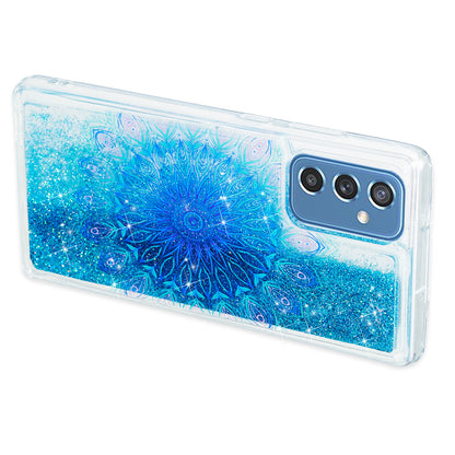 For Samsung Galaxy A34 5G Soft TPU Liquid Quicksand Phone Case Embossment Pattern Cellphone Cover