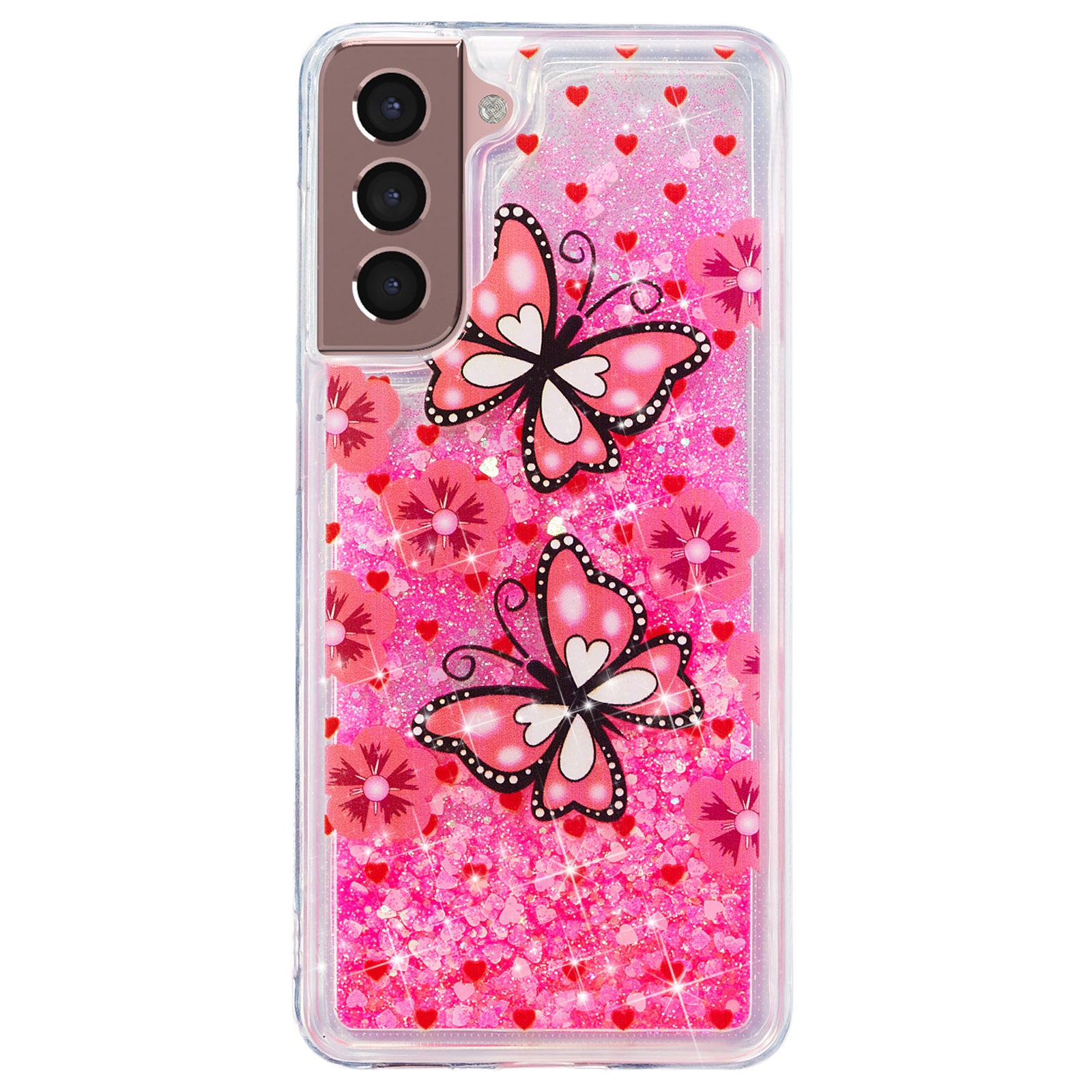 For Samsung Galaxy S23 Cell Phone Case Liquid Quicksand Embossment Pattern Phone TPU Cover