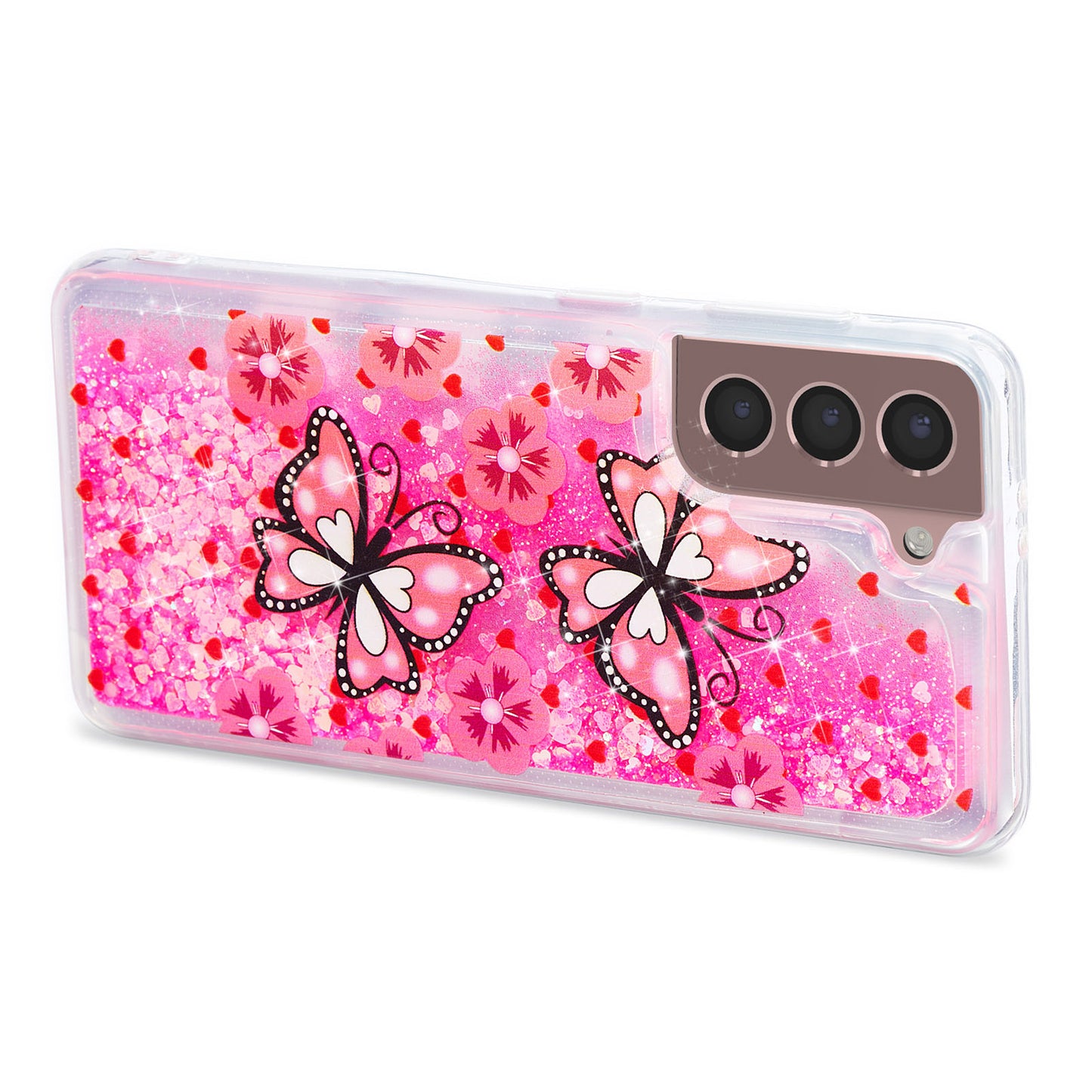 For Samsung Galaxy S23 Cell Phone Case Liquid Quicksand Embossment Pattern Phone TPU Cover