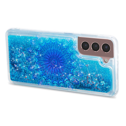For Samsung Galaxy S23 Cell Phone Case Liquid Quicksand Embossment Pattern Phone TPU Cover