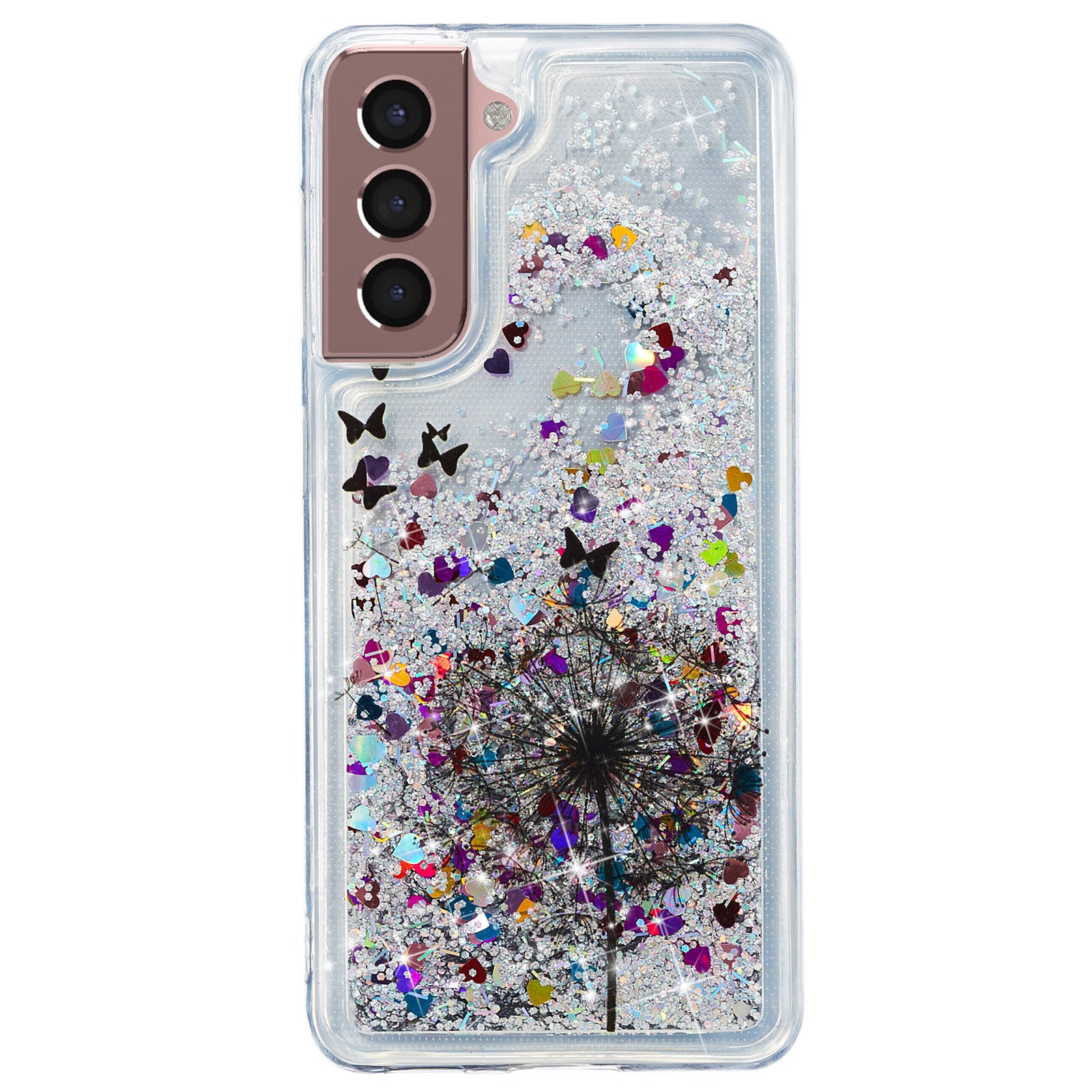 For Samsung Galaxy S23 Cell Phone Case Liquid Quicksand Embossment Pattern Phone TPU Cover