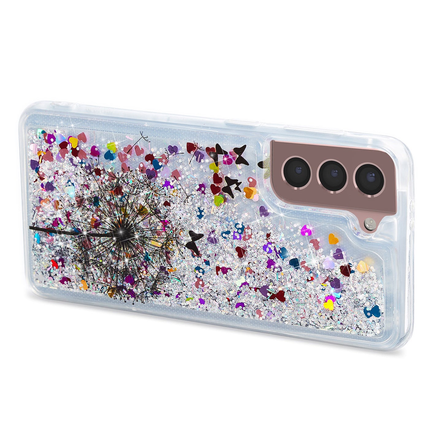 For Samsung Galaxy S23 Cell Phone Case Liquid Quicksand Embossment Pattern Phone TPU Cover