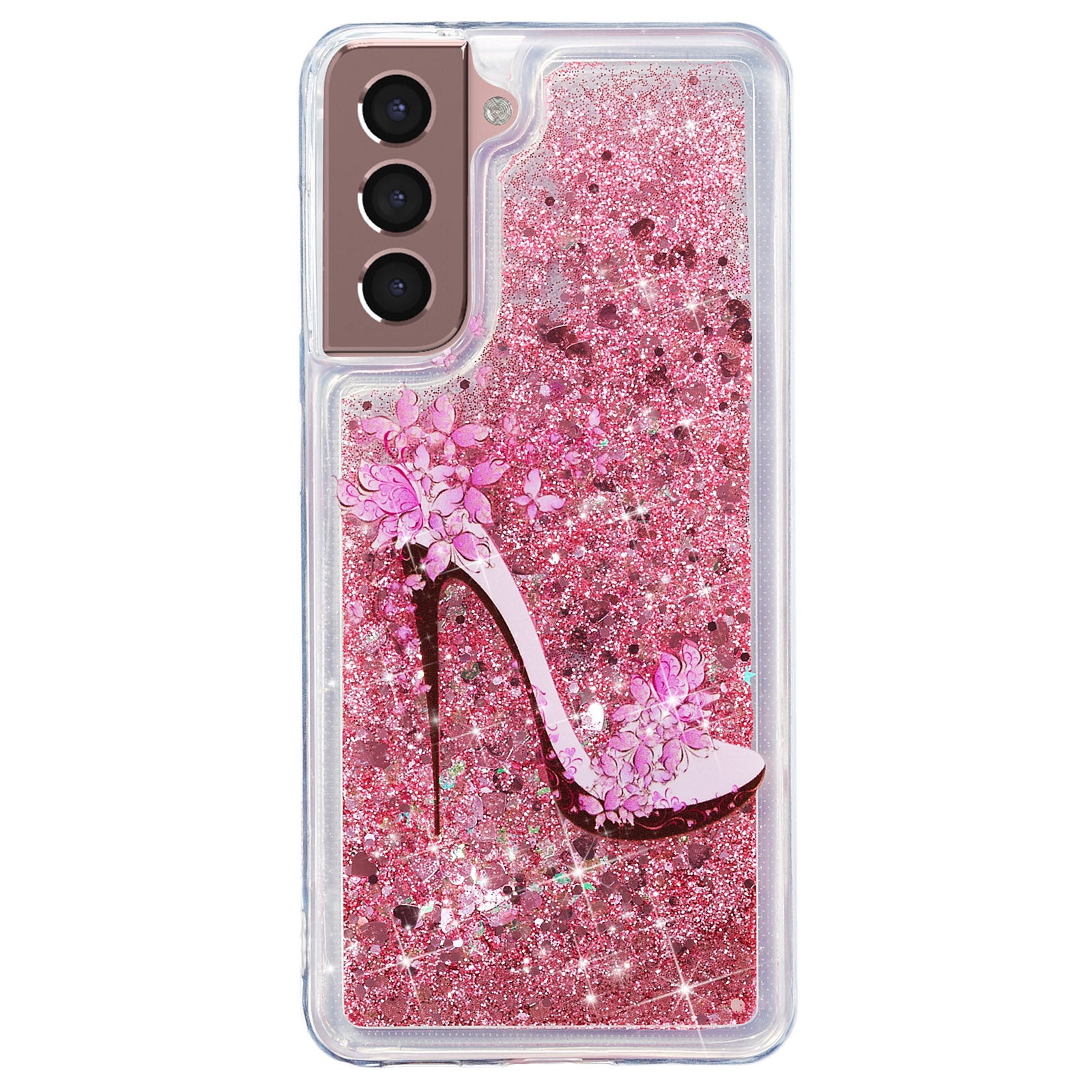For Samsung Galaxy S23 Cell Phone Case Liquid Quicksand Embossment Pattern Phone TPU Cover