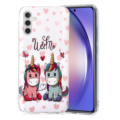 For Samsung Galaxy A24 5G Phone Case Luminous Patterned IMD TPU Back Case