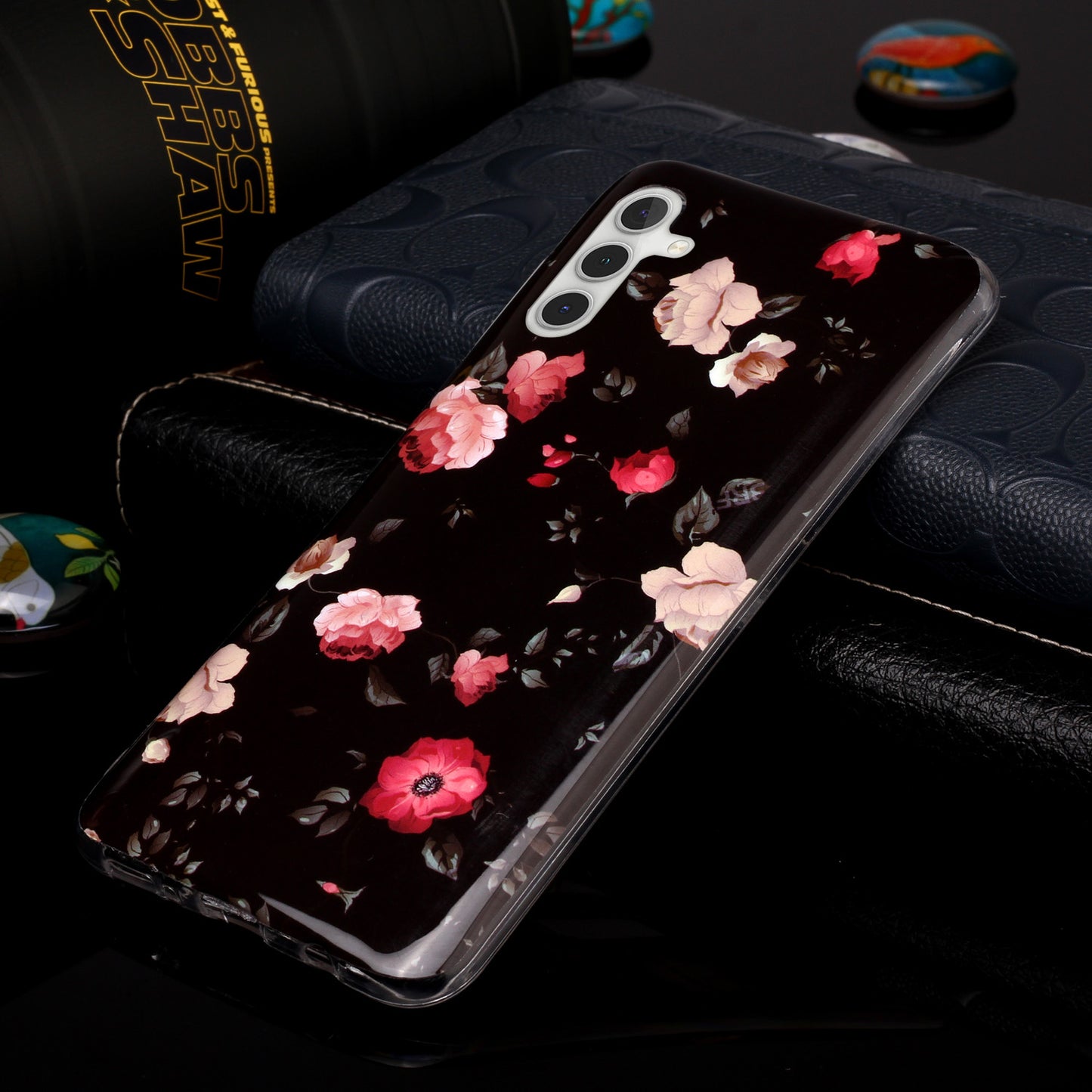 For Samsung Galaxy A24 5G Phone Case Luminous Patterned IMD TPU Back Case