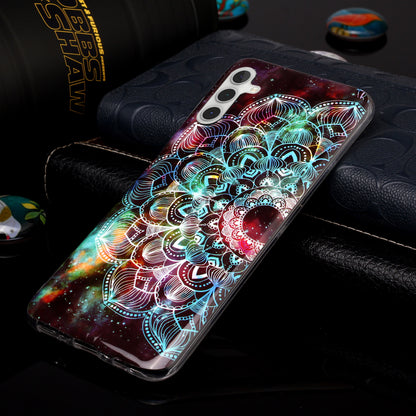 For Samsung Galaxy A24 5G Phone Case Luminous Patterned IMD TPU Back Case