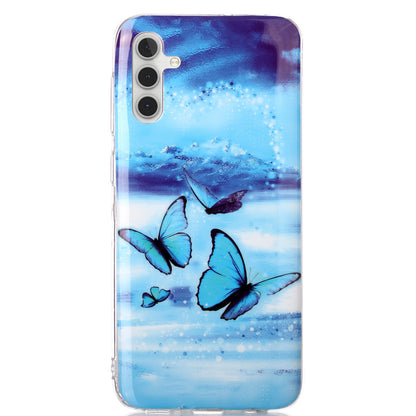 For Samsung Galaxy A24 5G Phone Case Luminous Patterned IMD TPU Back Case