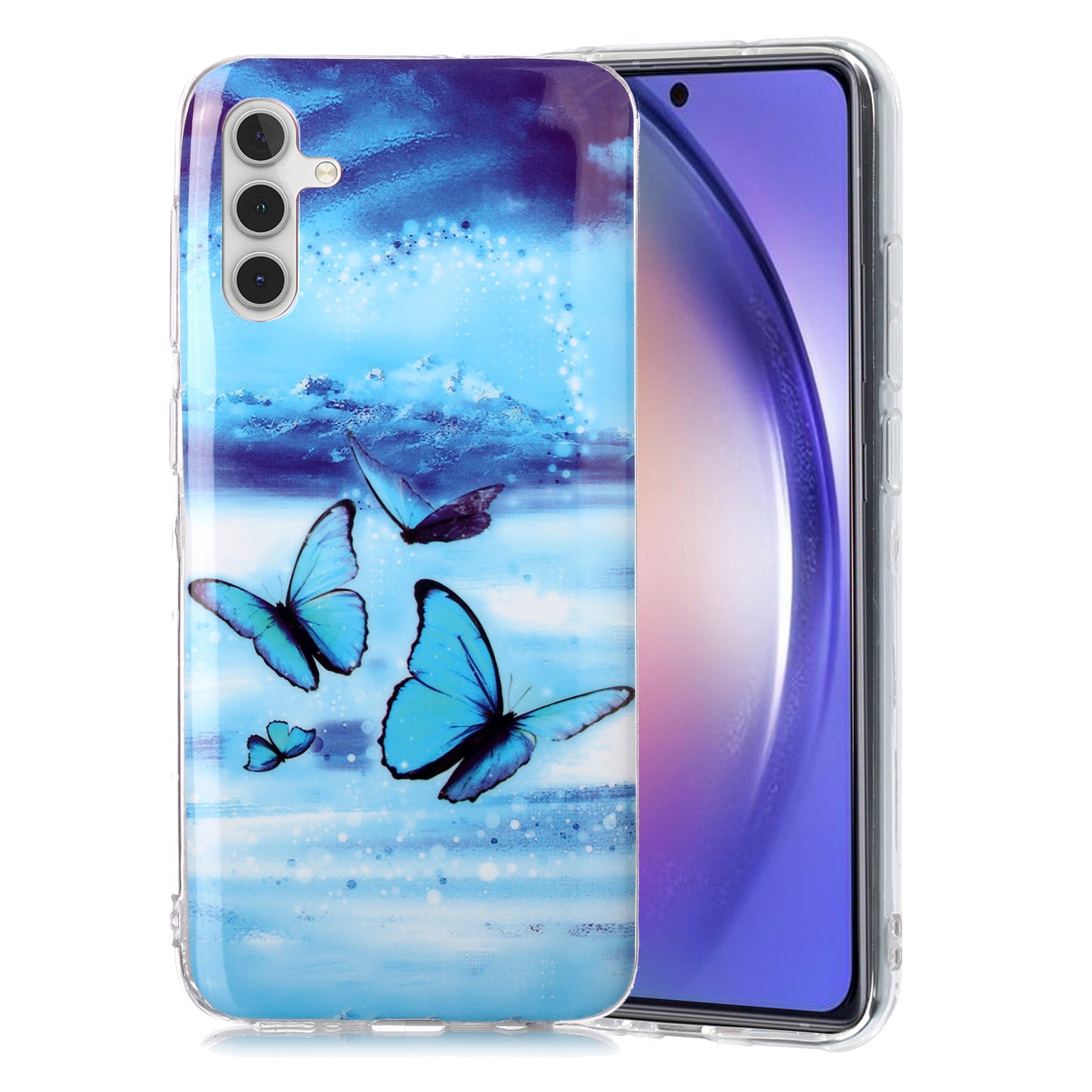 For Samsung Galaxy A24 5G Phone Case Luminous Patterned IMD TPU Back Case