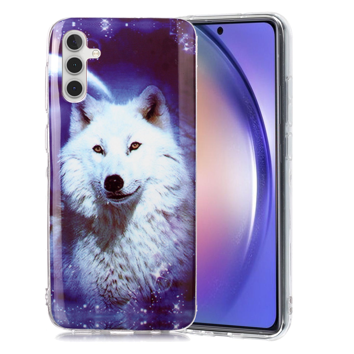 For Samsung Galaxy A24 5G Phone Case Luminous Patterned IMD TPU Back Case