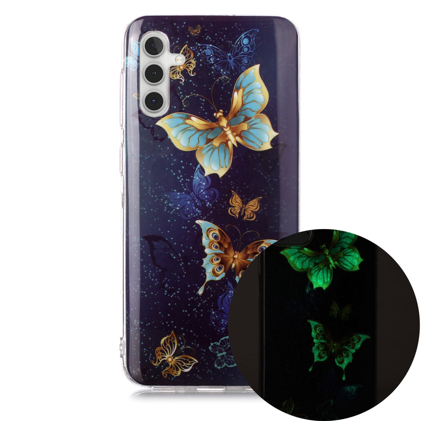 For Samsung Galaxy A24 5G Phone Case Luminous Patterned IMD TPU Back Case