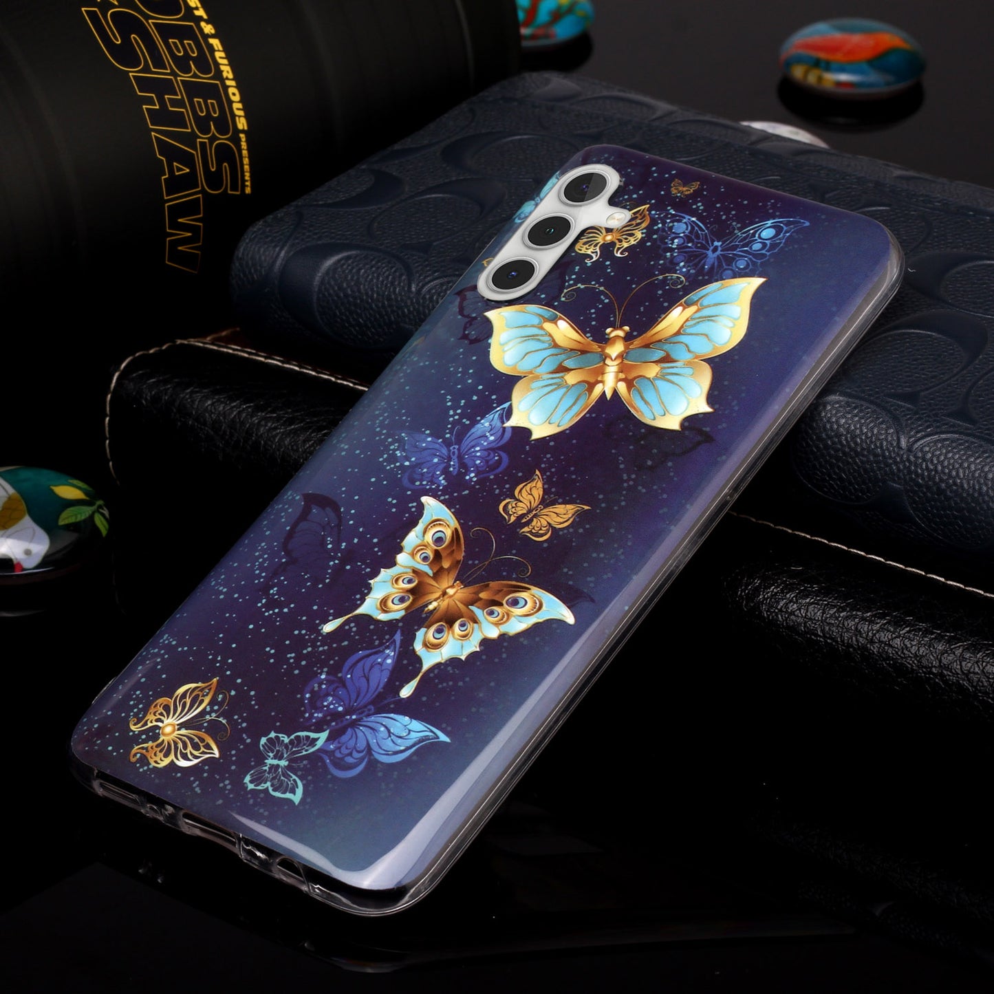 For Samsung Galaxy A24 5G Phone Case Luminous Patterned IMD TPU Back Case