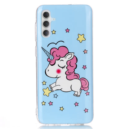 For Samsung Galaxy A24 5G Phone Case Luminous Patterned IMD TPU Back Case