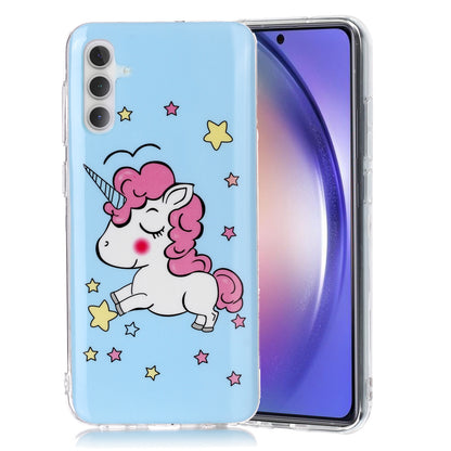 For Samsung Galaxy A24 5G Phone Case Luminous Patterned IMD TPU Back Case