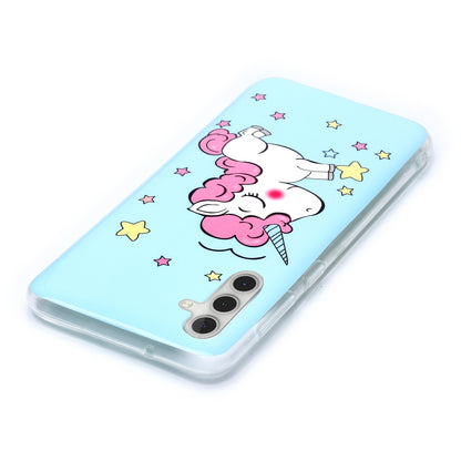 For Samsung Galaxy A24 5G Phone Case Luminous Patterned IMD TPU Back Case