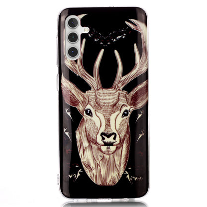 For Samsung Galaxy A24 5G Phone Case Luminous Patterned IMD TPU Back Case