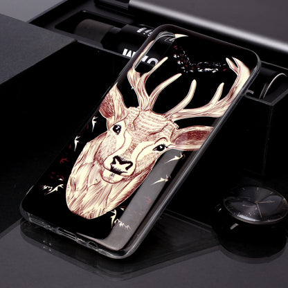 For Samsung Galaxy A24 5G Phone Case Luminous Patterned IMD TPU Back Case