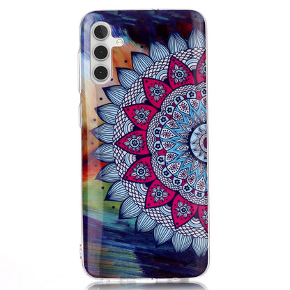 For Samsung Galaxy A24 5G Phone Case Luminous Patterned IMD TPU Back Case
