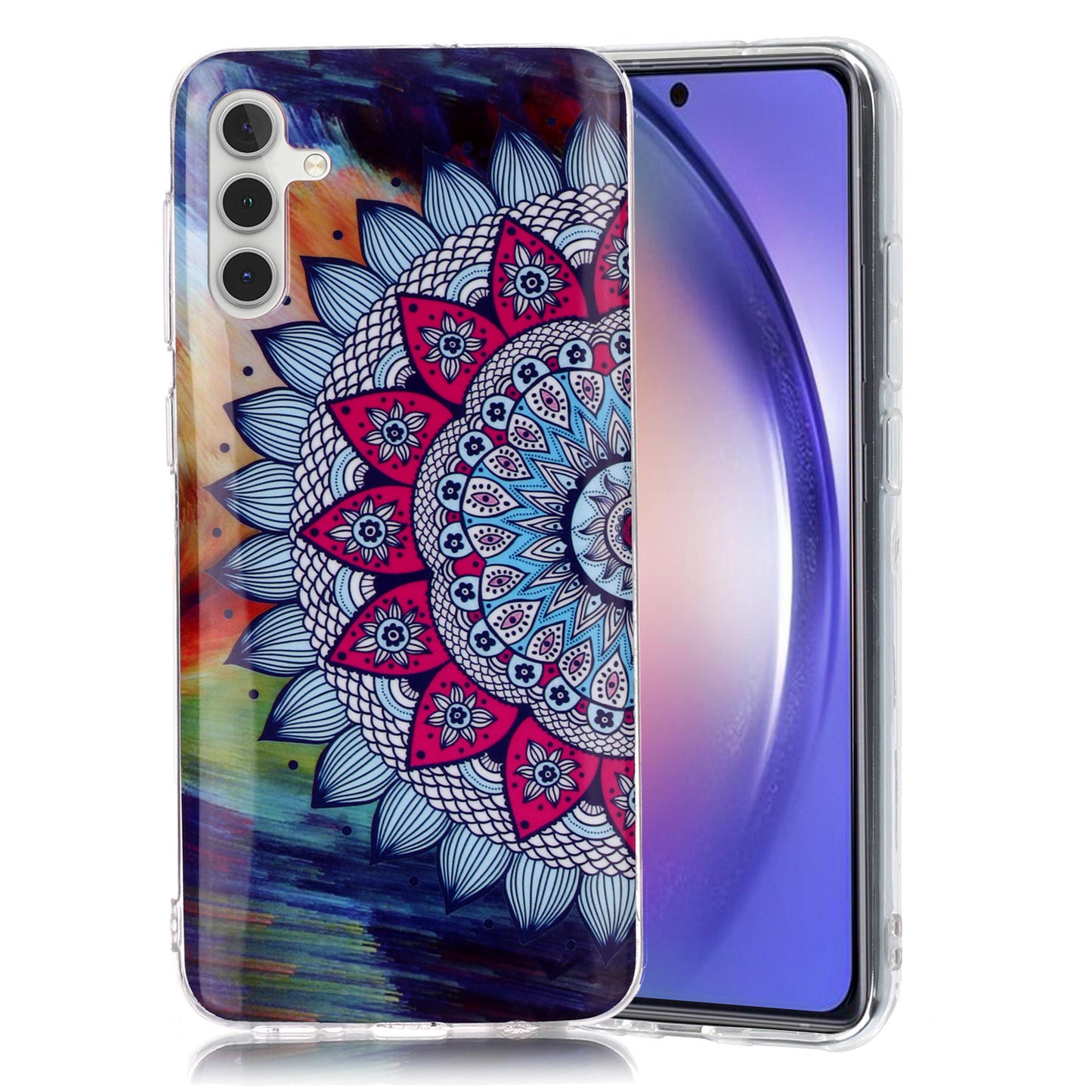 For Samsung Galaxy A24 5G Phone Case Luminous Patterned IMD TPU Back Case