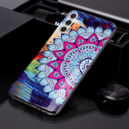 For Samsung Galaxy A24 5G Phone Case Luminous Patterned IMD TPU Back Case