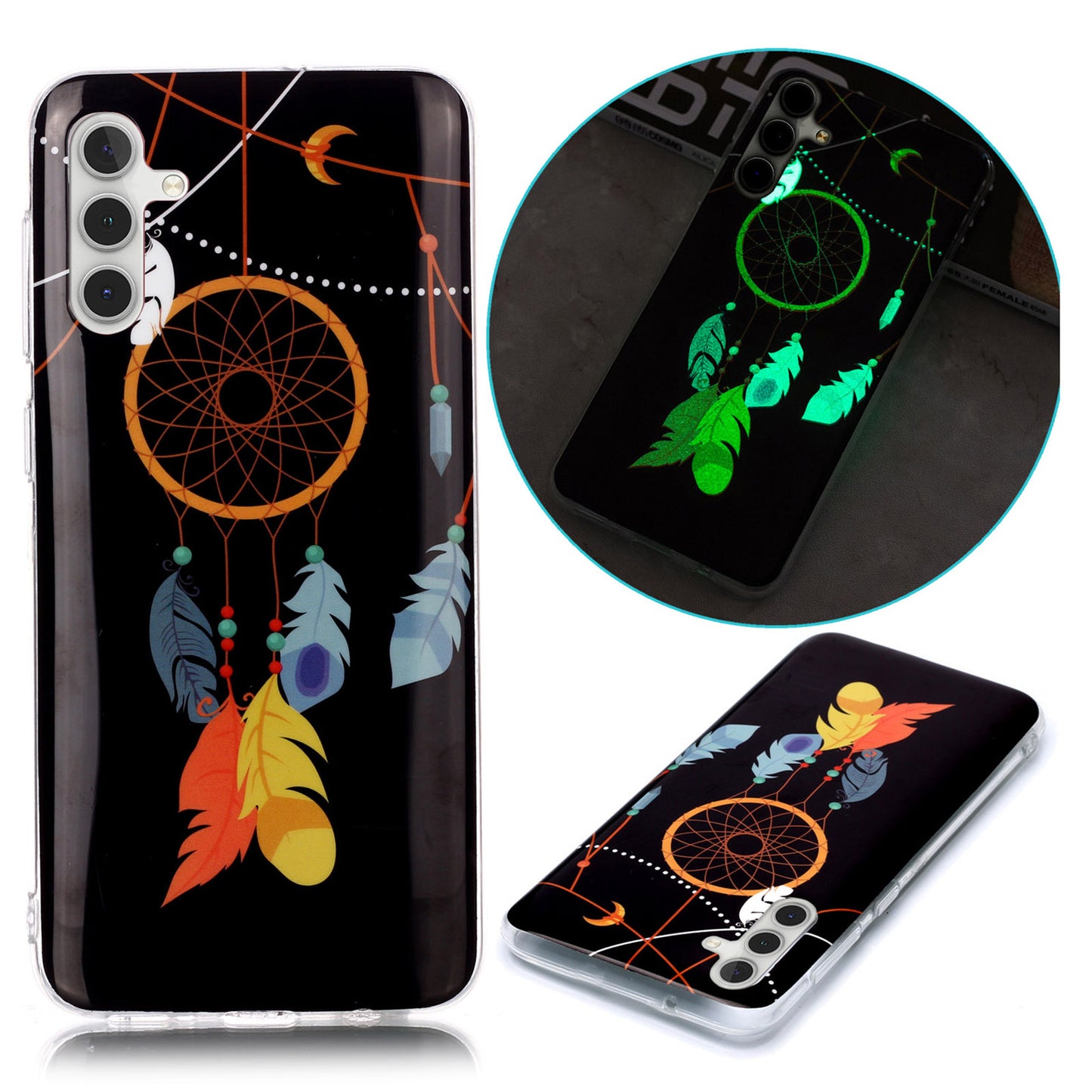 For Samsung Galaxy A24 5G Phone Case Luminous Patterned IMD TPU Back Case
