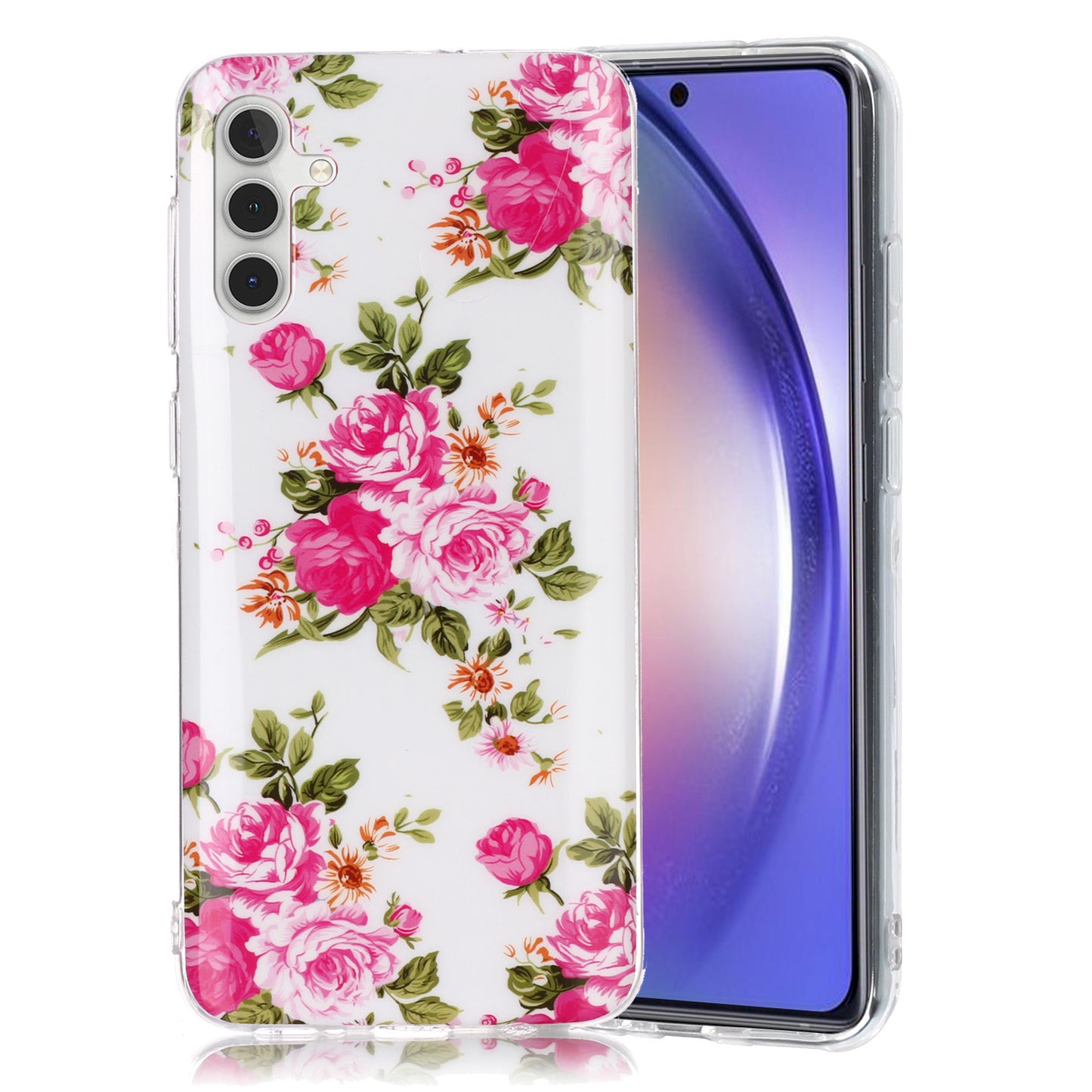For Samsung Galaxy A24 5G Phone Case Luminous Patterned IMD TPU Back Case