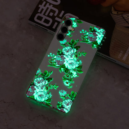 For Samsung Galaxy A24 5G Phone Case Luminous Patterned IMD TPU Back Case