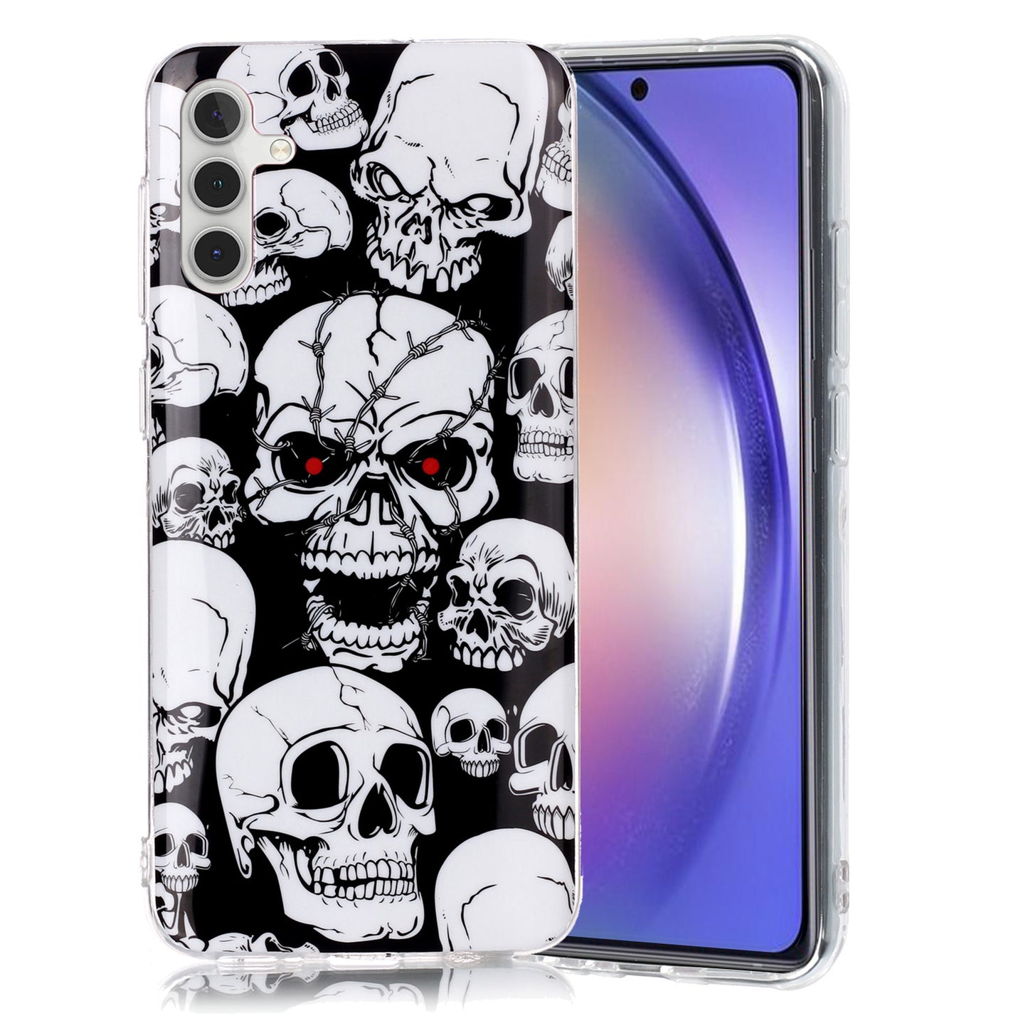 For Samsung Galaxy A24 5G Phone Case Luminous Patterned IMD TPU Back Case