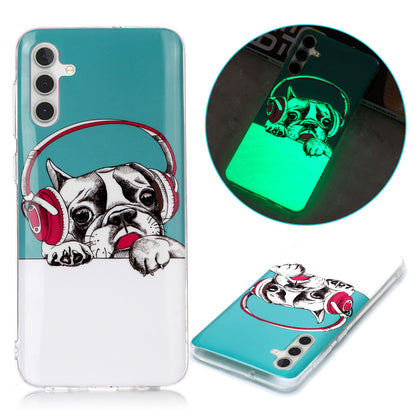 For Samsung Galaxy A24 5G Phone Case Luminous Patterned IMD TPU Back Case