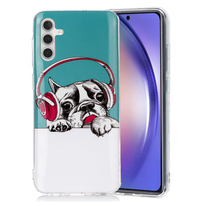 For Samsung Galaxy A24 5G Phone Case Luminous Patterned IMD TPU Back Case