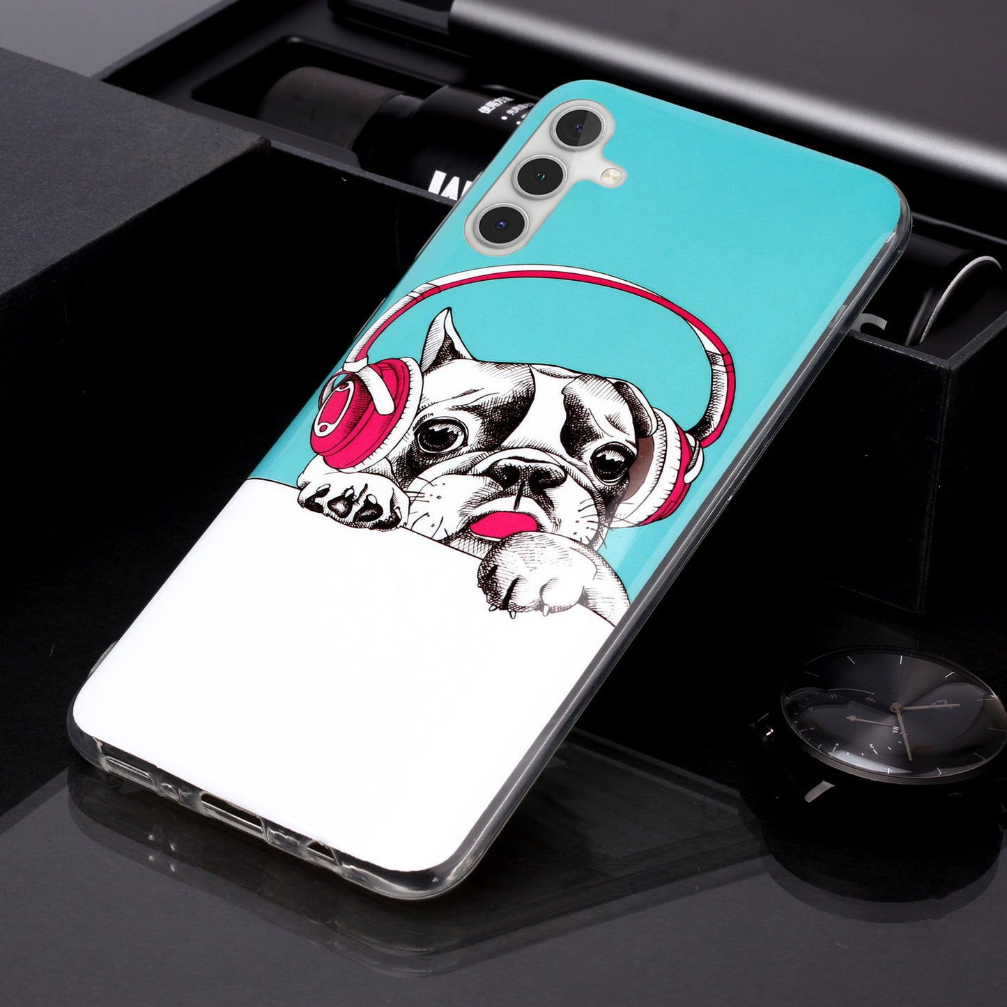 For Samsung Galaxy A24 5G Phone Case Luminous Patterned IMD TPU Back Case