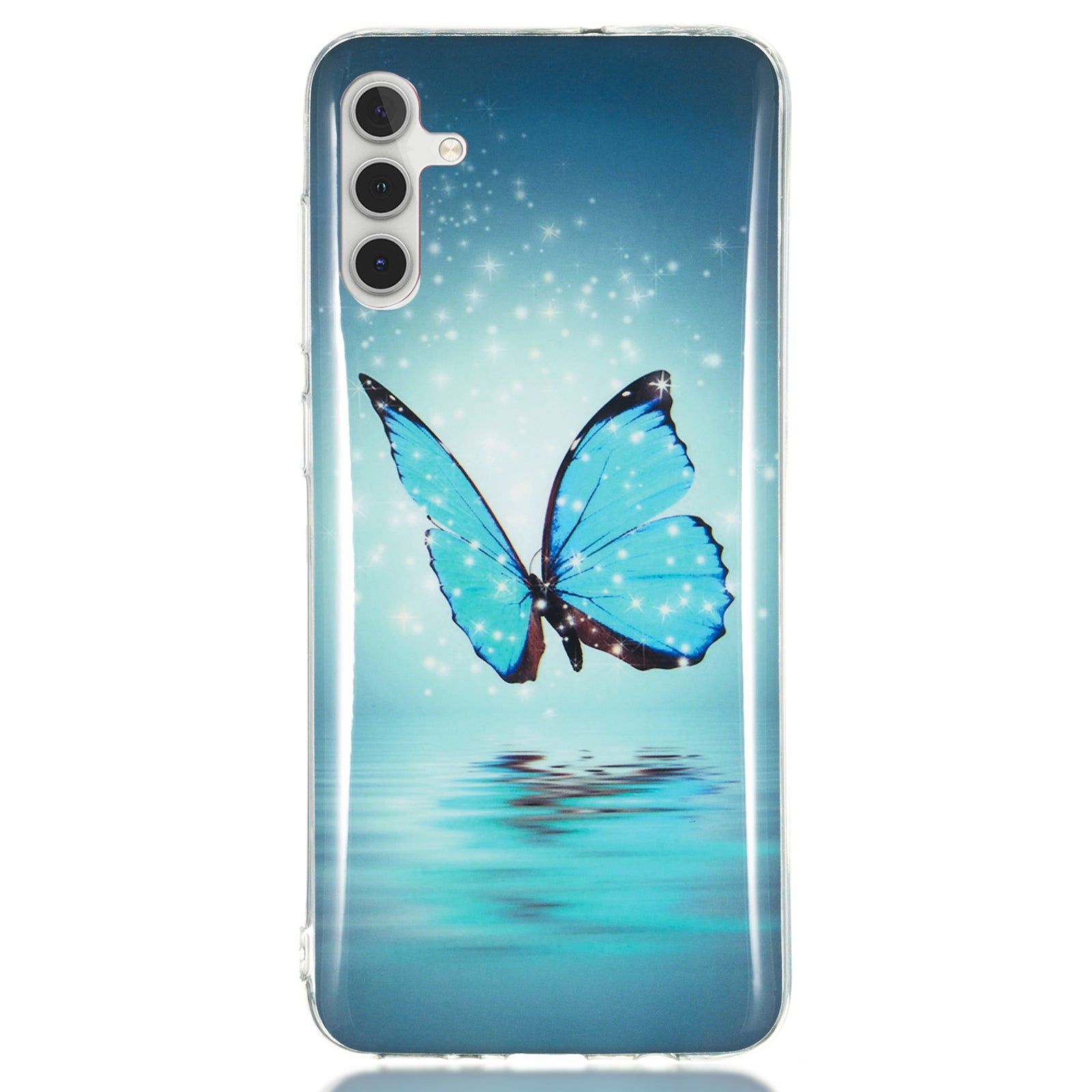 For Samsung Galaxy A24 5G Phone Case Luminous Patterned IMD TPU Back Case