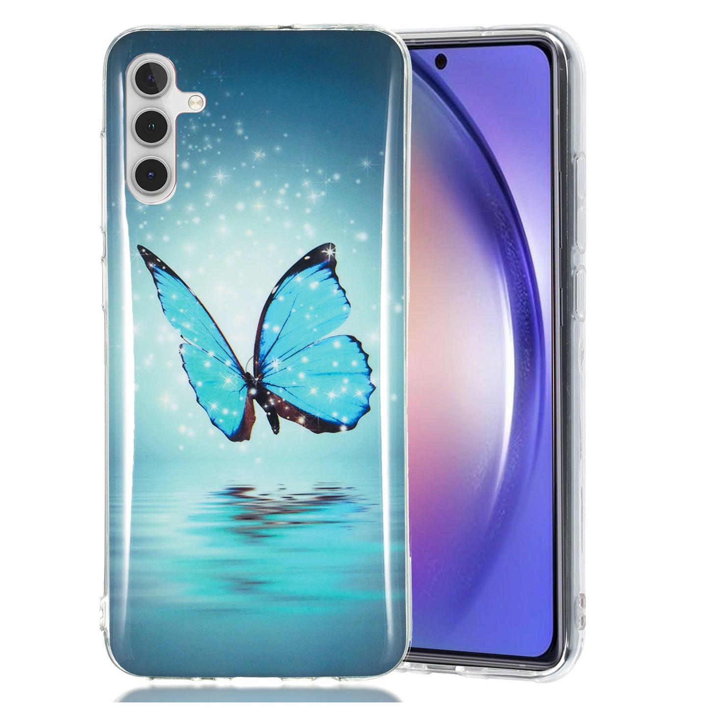For Samsung Galaxy A24 5G Phone Case Luminous Patterned IMD TPU Back Case