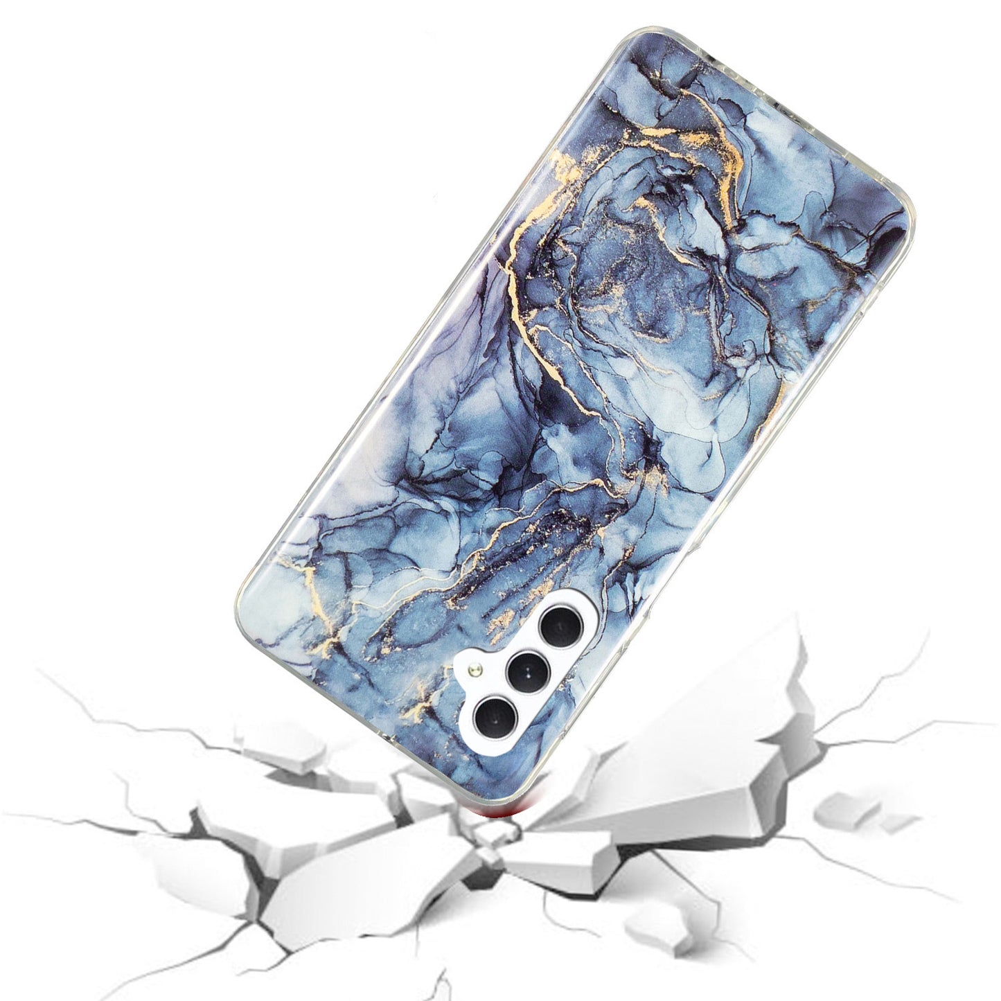 For Samsung Galaxy A54 5G Marble Pattern Phone TPU Case Anti-scratch IMD Phone Cover