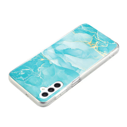 For Samsung Galaxy A54 5G Marble Pattern Phone TPU Case Anti-scratch IMD Phone Cover