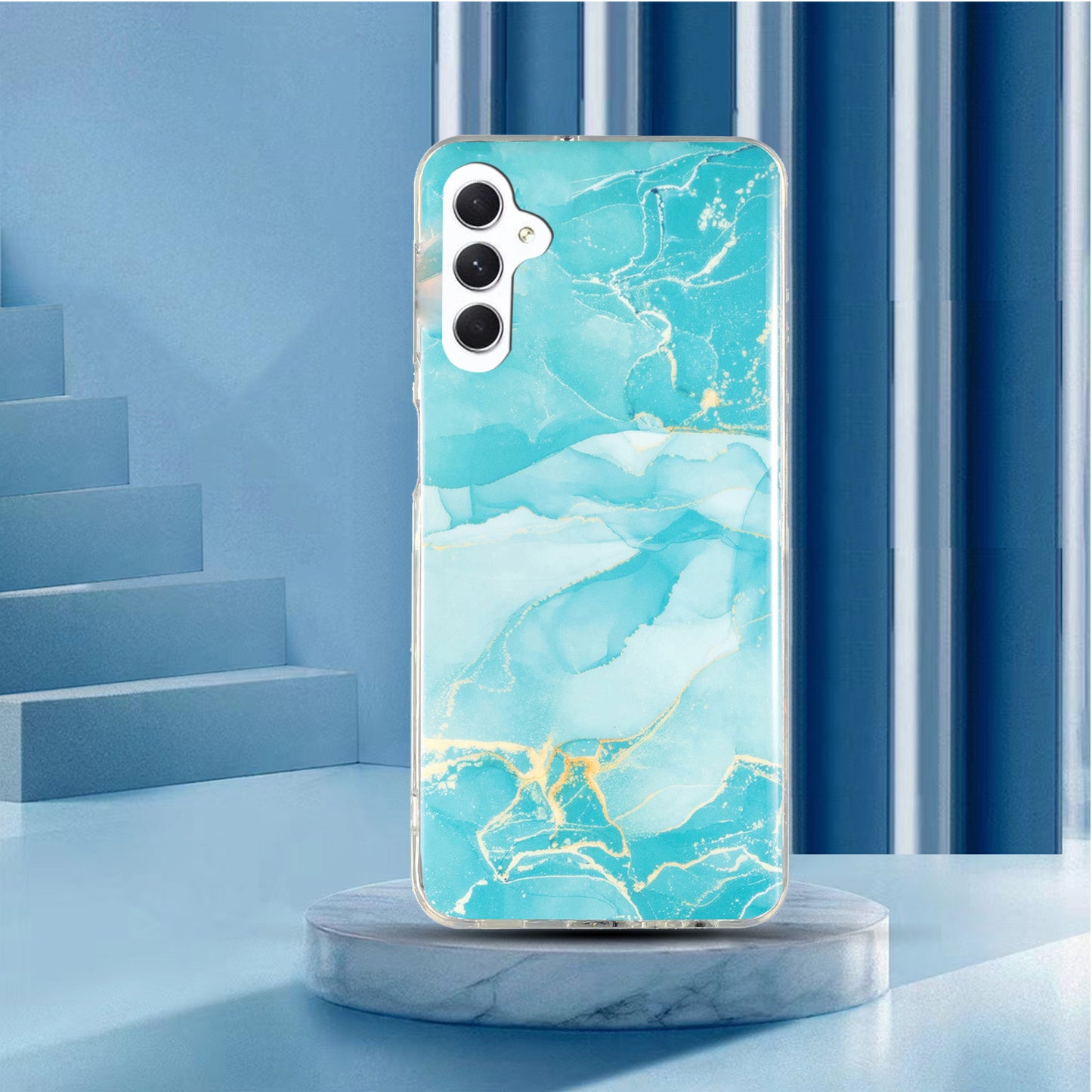 For Samsung Galaxy A54 5G Marble Pattern Phone TPU Case Anti-scratch IMD Phone Cover