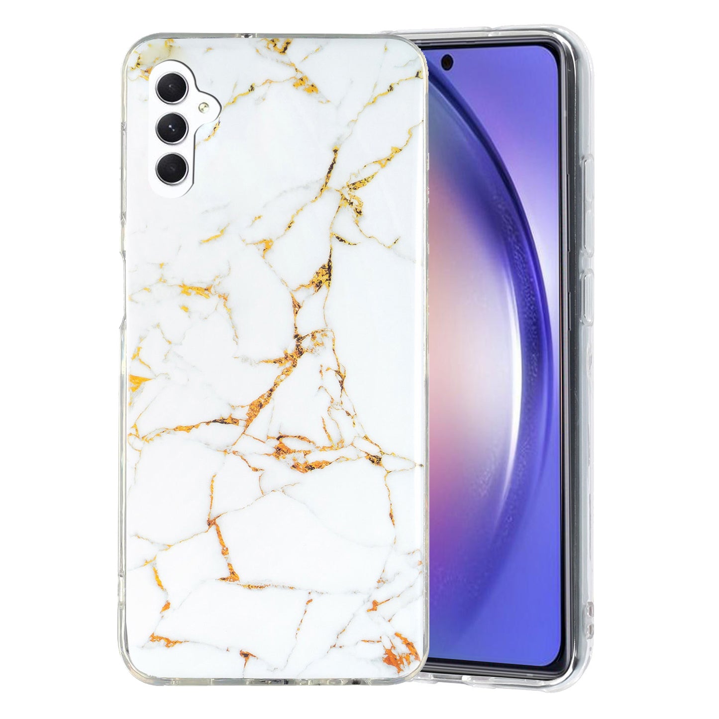 For Samsung Galaxy A54 5G Marble Pattern Phone TPU Case Anti-scratch IMD Phone Cover