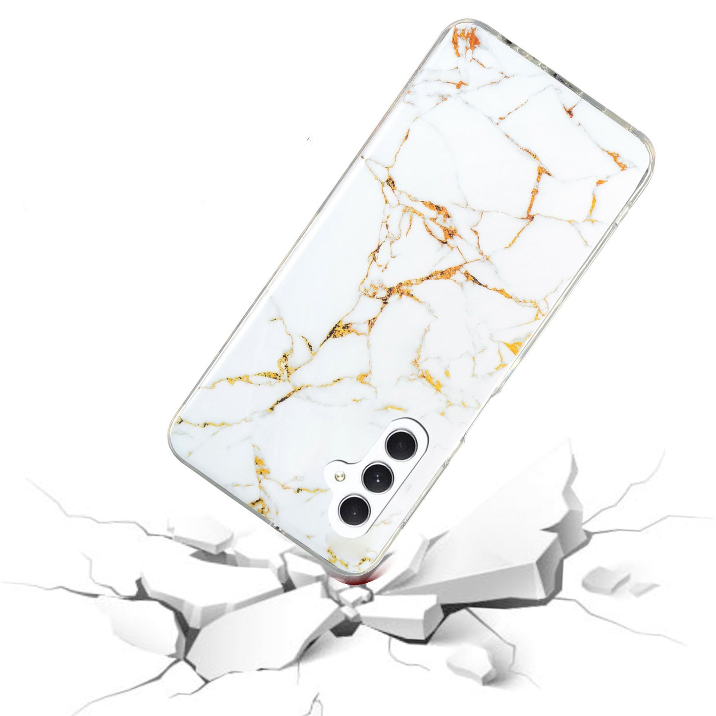 For Samsung Galaxy A54 5G Marble Pattern Phone TPU Case Anti-scratch IMD Phone Cover
