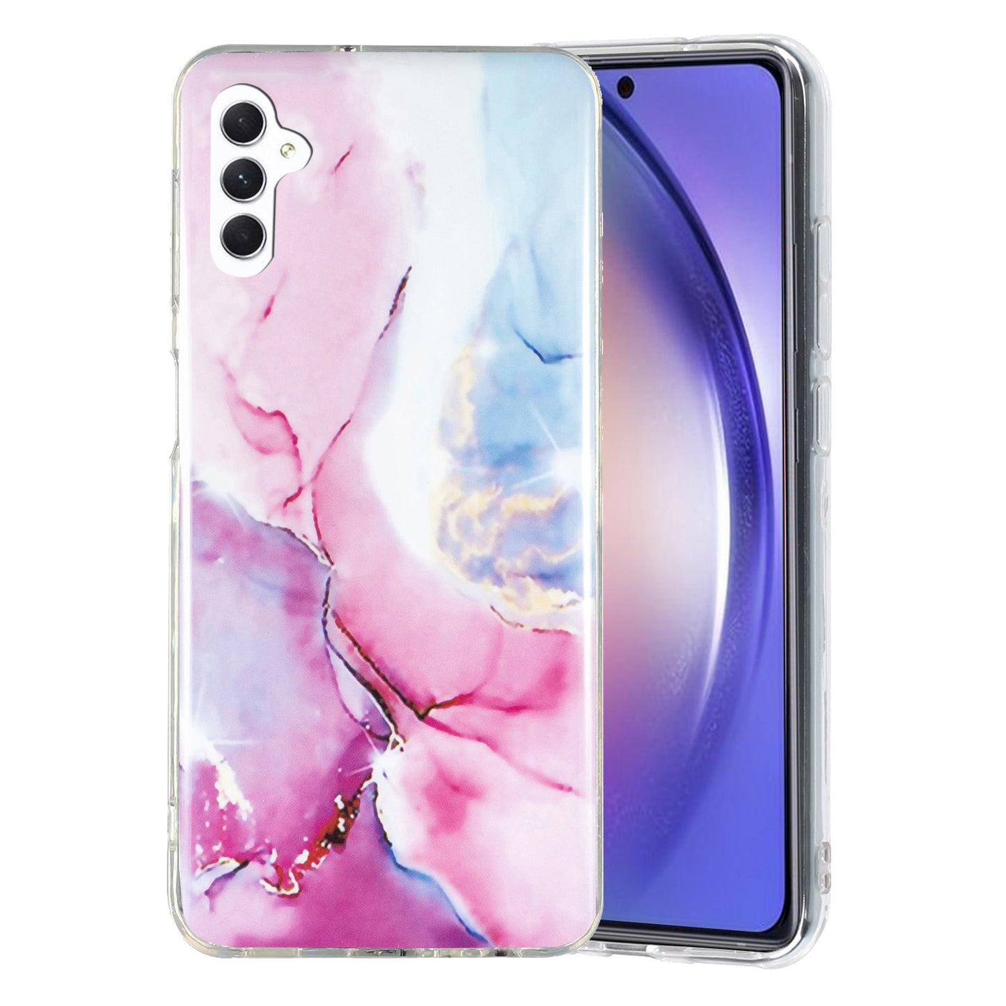 For Samsung Galaxy A54 5G Marble Pattern Phone TPU Case Anti-scratch IMD Phone Cover