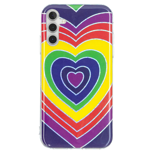 For Samsung Galaxy A24 4G Pattern IMD Case Soft TPU Electroplating Protective Phone Cover