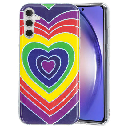 For Samsung Galaxy A24 4G Pattern IMD Case Soft TPU Electroplating Protective Phone Cover