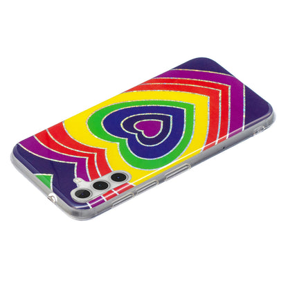 For Samsung Galaxy A24 4G Pattern IMD Case Soft TPU Electroplating Protective Phone Cover