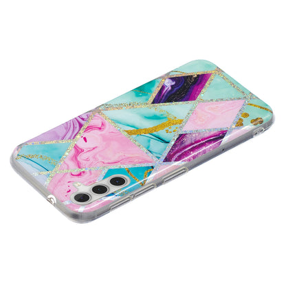 For Samsung Galaxy A24 4G Pattern IMD Case Soft TPU Electroplating Protective Phone Cover