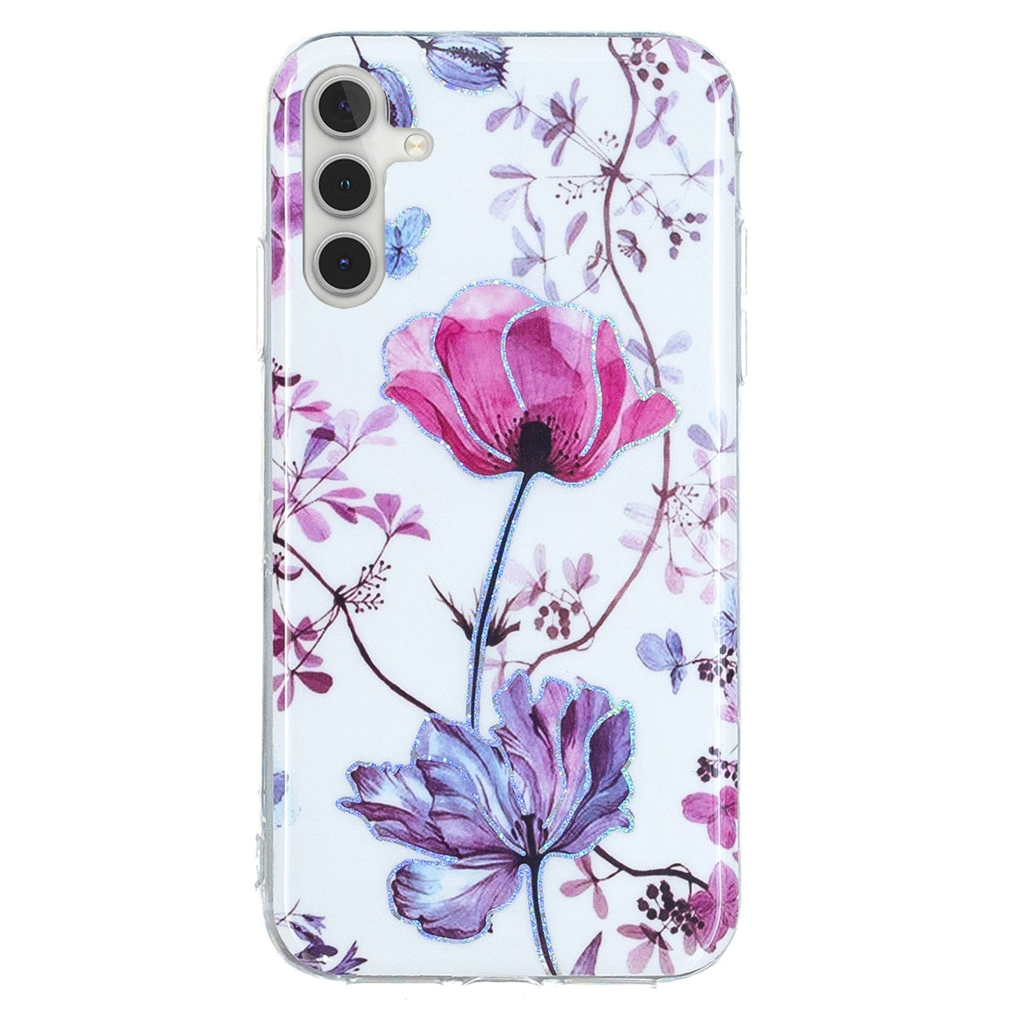 For Samsung Galaxy A24 4G Pattern IMD Case Soft TPU Electroplating Protective Phone Cover