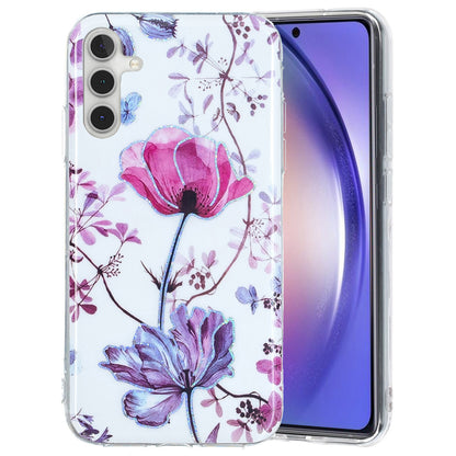 For Samsung Galaxy A24 4G Pattern IMD Case Soft TPU Electroplating Protective Phone Cover