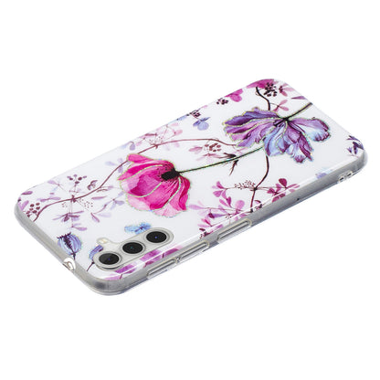 For Samsung Galaxy A24 4G Pattern IMD Case Soft TPU Electroplating Protective Phone Cover