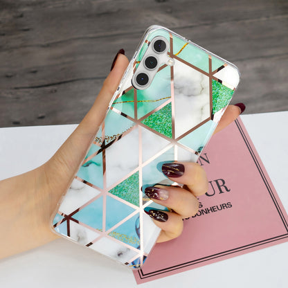 For Samsung Galaxy A24 4G Pattern IMD Case Soft TPU Electroplating Protective Phone Cover